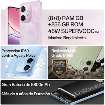 Imagen 4 de OPPO A5 Pro 5G Smartphone 256GB Storage 8GB RAM Café Mocha