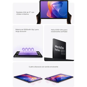 Imagen 5 de XIAOMI Redmi Pad 2 Tablet WiFi 4GB RAM 256GB ROM Gris Grafito 11 pulgadas