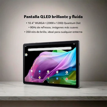 Imagen 2 de Acer Iconia Tab P10 P10-21Q-870Q Tablet 10.4" WUXGA QLED MediaTek MT8781 6GB RAM 128GB Storage Android 14 Black