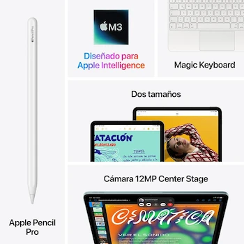 Imagen 5 de Apple iPad Air 11 Pulgadas Chip M3 1TB Wi-Fi 6E + Red 5G Blanco Estelar