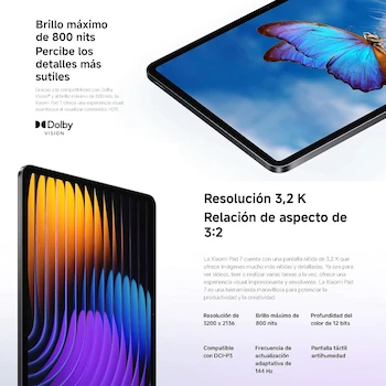 Imagen 3 de Tablet Xiaomi Pad 7 11.2" 12GB RAM 256GB ROM Gris