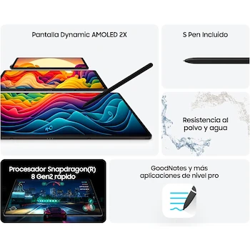 Imagen 4 de Samsung Galaxy Tab S9 Gris 12GB RAM 256GB con S Pen y Garantía Nacional