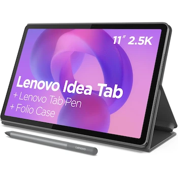 Imagen alusiva al producto Lenovo Idea Tab Tablet Universitaria con Pantalla Táctil IPS de 11 Pulgadas 2.5K, Procesador MediaTek Dimensity 6300, 8 GB de RAM, 256 GB de Almacenamiento, GPU Integrada Mali-G57 MC2, Incluye Tab Pen