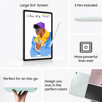 Imagen 2 de Samsung Galaxy Tab S6 Lite (2024) 10.4-inch 64GB WiFi Android Tablet with S Pen, Oxford Gray, Model SM-P620NZAAXAR, US Version