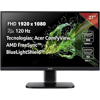 Imagen de referencia para Monitor Acer KC2 Serie KC272 E 27 Pulgadas Negro