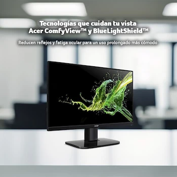 Imagen 2 de Monitor Acer KC2 Serie KC272 E 27 Pulgadas Negro