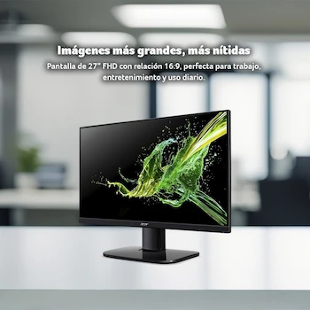 Imagen 3 de Monitor Acer KC2 Serie KC272 E 27 Pulgadas Negro