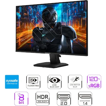 Imagen 2 de Monitor Gamer Gigabyte GS25F2 LED 24.5" Negro
