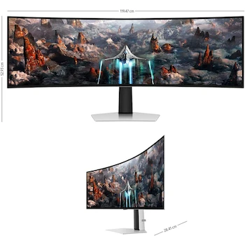Imagen 5 de Monitor Gamer Samsung Odyssey OLED G9 G93SC LS49CG930SLXZX 49" Curvo