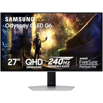 Imagen alusiva al producto Samsung Odyssey OLED G6 G61SD LS27DG610SNXZA 27" QD-OLED Gaming Monitor