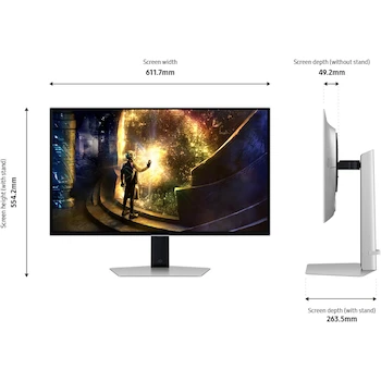 Imagen 3 de Samsung Odyssey OLED G6 G61SD LS27DG610SNXZA 27" QD-OLED Gaming Monitor