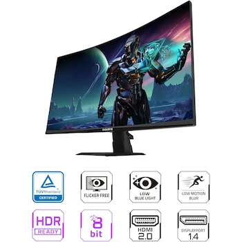 Imagen 2 de Monitor Gamer GIGABYTE GS27FC 27 Pulgadas Full HD Negro