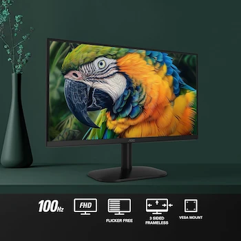 Imagen 4 de Monitor AOC 22B2HM2 LED Full HD 1920x1080 de 21.5 Pulgadas Color Negro