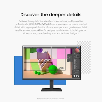 Imagen 4 de Samsung ViewFinity S8 S80D Series 27-Inch 4K UHD Monitor LS27D806EANXGO 2024