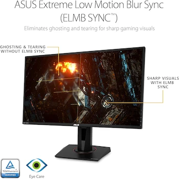 Imagen 3 de Monitor Gamer ASUS TUF Gaming VG27AQ 27 Pulgadas Negro