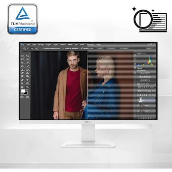 Imagen 3 de Monitor MSI PRO MP273AW Serie Pro 27 Pulgadas Blanco