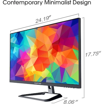 Imagen 3 de Sceptre U275W-UPT 27" 4K UHD IPS Monitor with Built-in Speakers, Black, 2021 Model