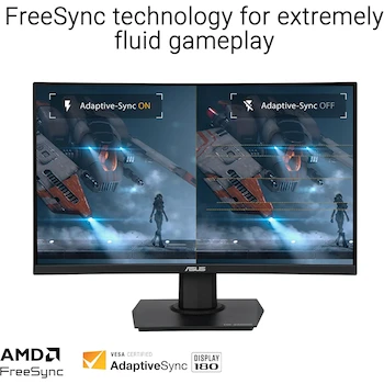 Imagen 4 de ASUS TUF Gaming VG24VQER Monitor Curvado de 24 Pulgadas (23.6 Pulgadas Visible) FHD