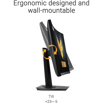 Imagen 5 de ASUS TUF Gaming VG24VQER Monitor Curvado de 24 Pulgadas (23.6 Pulgadas Visible) FHD