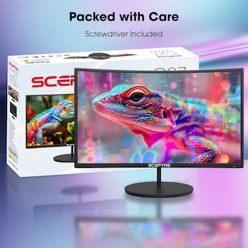 Imagen 2 de Sceptre C275W-1920RN Monitor LED Curvado 27 Pulgadas Metal Negro 2019