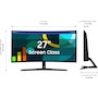 Miniatura de Monitor Curvo Samsung Essential S3 Series 27 Pulgadas FHD 1800R LS27D366GANXZA 2024
