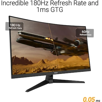 Imagen 3 de ASUS TUF Gaming VG32WQ3B 31.5-inch Curved QHD HDR Gaming Monitor