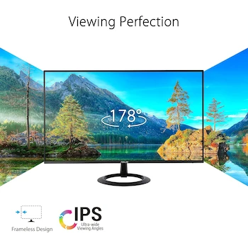 Imagen 3 de Monitor ASUS VZ24EHF Eye Care de 24 Pulgadas (23.8 Pulgadas Visibles) Negro