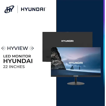 Imagen 2 de HYUNDAI HY View HT21FOMBK02 22” Monitor de Oficina VA Full HD Negro con HDMI Incluido