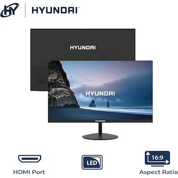 Imagen 3 de HYUNDAI HY View HT21FOMBK02 22” Monitor de Oficina VA Full HD Negro con HDMI Incluido