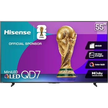 Imagen de referencia para Hisense QD7QFM 55 Pulgadas Mini-LED Smart Fire TV UHD 4K (Modelo 2025)
