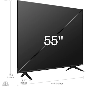 Imagen 3 de Hisense 55-Inch Class A6 Series Smart Google TV Model 55A6H (2022) Refurbished