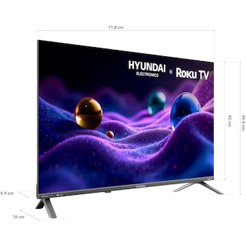 Imagen 4 de Televisión Hyundai Roku TV QLED HD de 32 Pulgadas Modelo HYLED3258QR