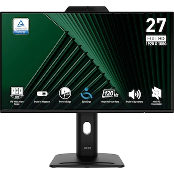 Imagen de referencia para MSI Pro MP272PMG Monitor de Computadora IPS de 24 Pulgadas FHD 1920x1080 con Cámara Web