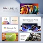 Miniatura de HISENSE Televisión Pantalla 55 Pulgadas Google TV 4K UHD Modelo 55A6N