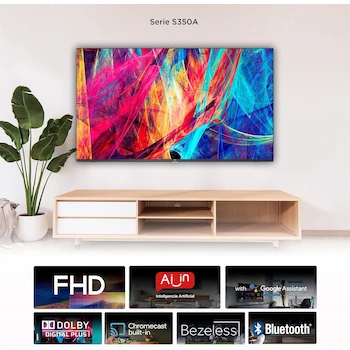 Imagen 2 de TCL Smart TV 43 Pulgadas Modelo 43S350A Negro