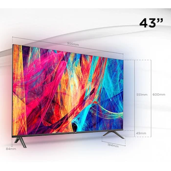 Imagen 3 de TCL Smart TV 43 Pulgadas Modelo 43S350A Negro