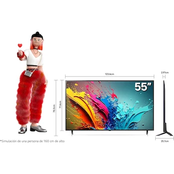 Imagen 2 de LG 55QNED85TUA QNED85 Series 55-Inch 4K UHD AI ThinQ Smart TV 2024