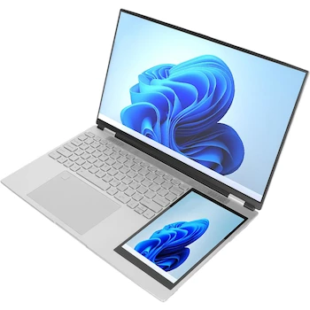 Imagen de referencia para Laptop 15.6 Pulgadas con Pantalla Táctil Secundaria de 7 Pulgadas Intel Celeron N5105 16GB RAM 512GB SSD