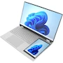 Miniatura de Laptop 15.6 Pulgadas con Pantalla Táctil Secundaria de 7 Pulgadas Intel Celeron N5105 16GB RAM 512GB SSD