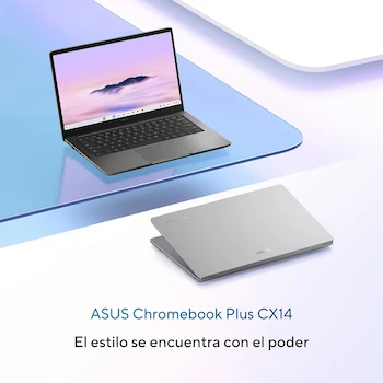 Imagen 3 de ASUS Chromebook Plus CX14 2025 Intel Core 3 Series 100s Misty Grey 14-inch Laptop 8GB RAM 128GB SSD