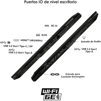 Imagen 3 de MSI Cyborg 15 Gaming Laptop A1VFK-233MX Intel Core Ultra 7-155H NVIDIA GeForce RTX 4060 16GB RAM 512GB SSD 15.6" Negro Teclado Español 2 Años Garantía Incluye Mochila