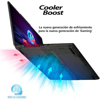 Imagen 5 de MSI Cyborg 15 Gaming Laptop A1VFK-233MX Intel Core Ultra 7-155H NVIDIA GeForce RTX 4060 16GB RAM 512GB SSD 15.6" Negro Teclado Español 2 Años Garantía Incluye Mochila