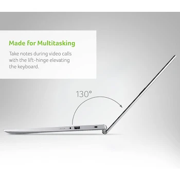 Imagen 3 de Acer Aspire 5 A515-56-36UT Pure Silver Slim Laptop 15.6" 11th Gen Intel Core i3-1115G4 4GB DDR4 128GB NVMe SSD