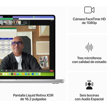 Imagen 4 de Apple MacBook Pro 16 pulgadas 2023 Chip M3 Pro 36GB Memoria Unificada 512GB SSD Plata Modelo MRW63E/A