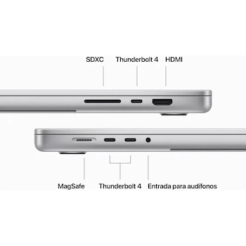 Imagen 5 de Apple MacBook Pro 16 pulgadas 2023 Chip M3 Pro 36GB Memoria Unificada 512GB SSD Plata Modelo MRW63E/A