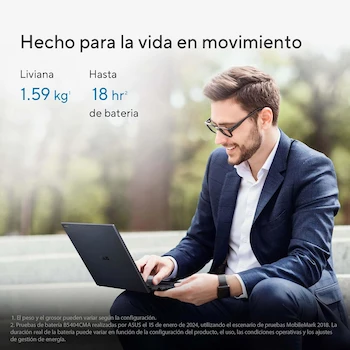 Imagen 3 de ASUS ExpertBook B5 Laptop Intel Core Ultra 5 Processor 16GB RAM 512GB SSD Spanish Keyboard Mexico Warranty