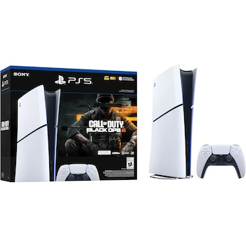 Imagen de referencia para PlayStation 5 Digital Edition Slim Model 1TB White Console Bundle with Call of Duty Black Ops 6