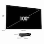 Miniatura de Laser TV Hisense 100L9G de 100 Pulgadas con Pantalla de Proyección e Instalación Incluidas