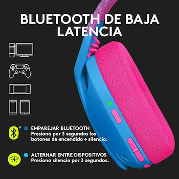 Imagen 3 de Logitech G435 LIGHTSPEED Audífonos Inalámbricos Gaming Bluetooth - Azul