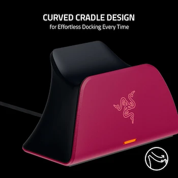 Imagen 3 de Razer Base de Carga Rápida para Controladores DualSense de PS5 - Rojo